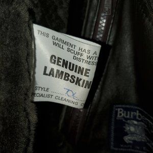 Vintage burberrys London lambskin jacket
